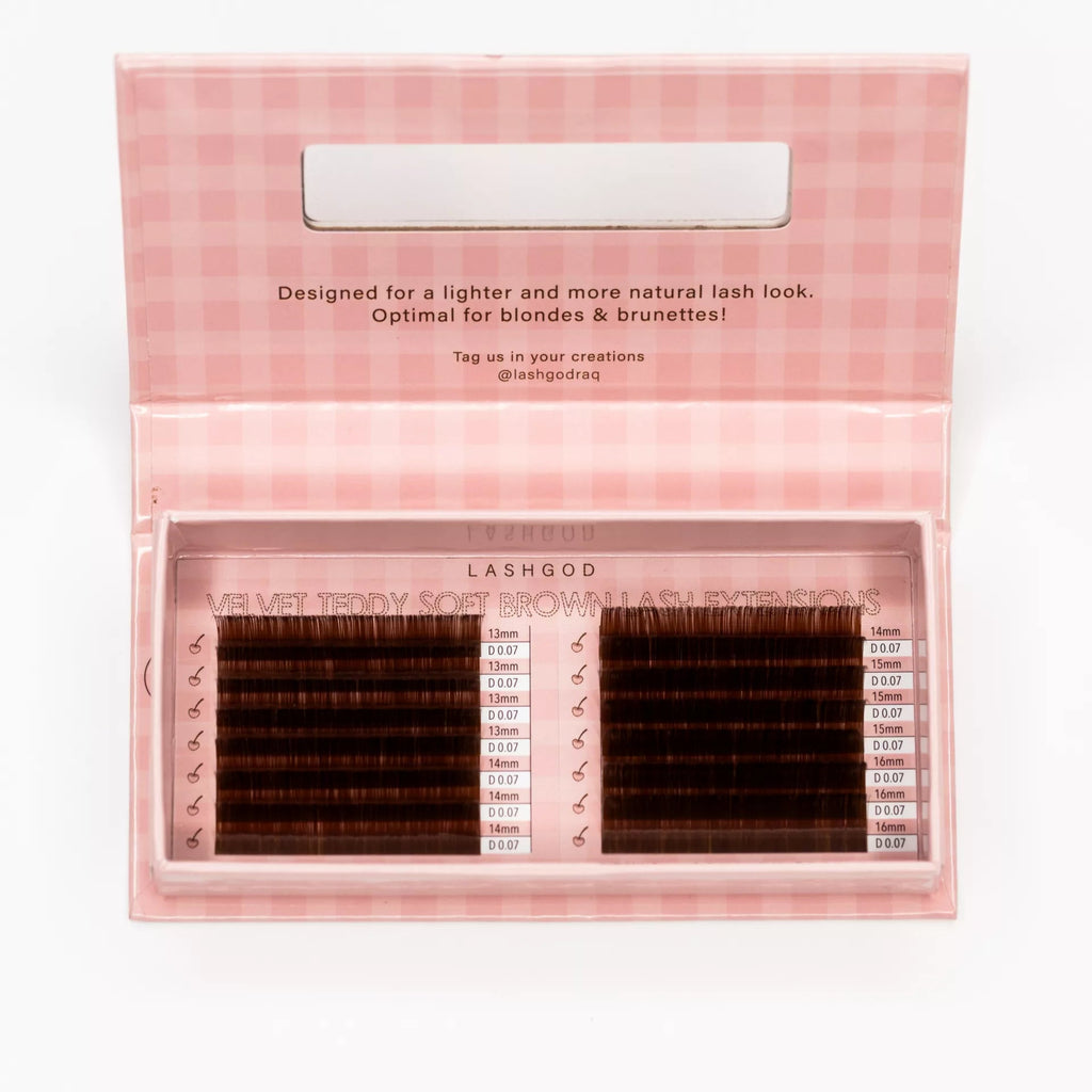 VELVET TEDDY SOFT BROWN EYELASH EXTENSION