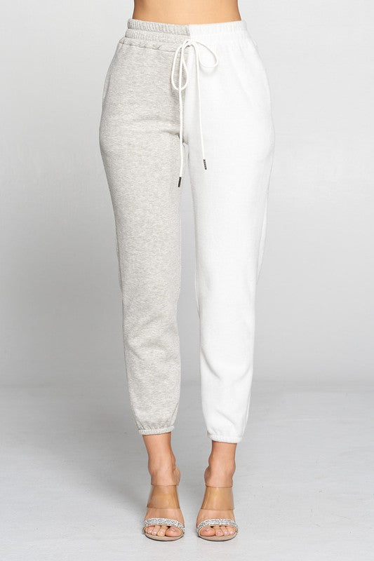 Color Block Sweat Pants