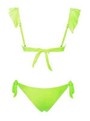 Ruffle Bikini - Lime