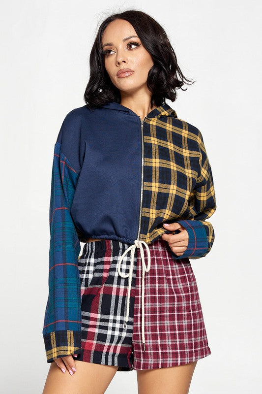 Plaid Short Set