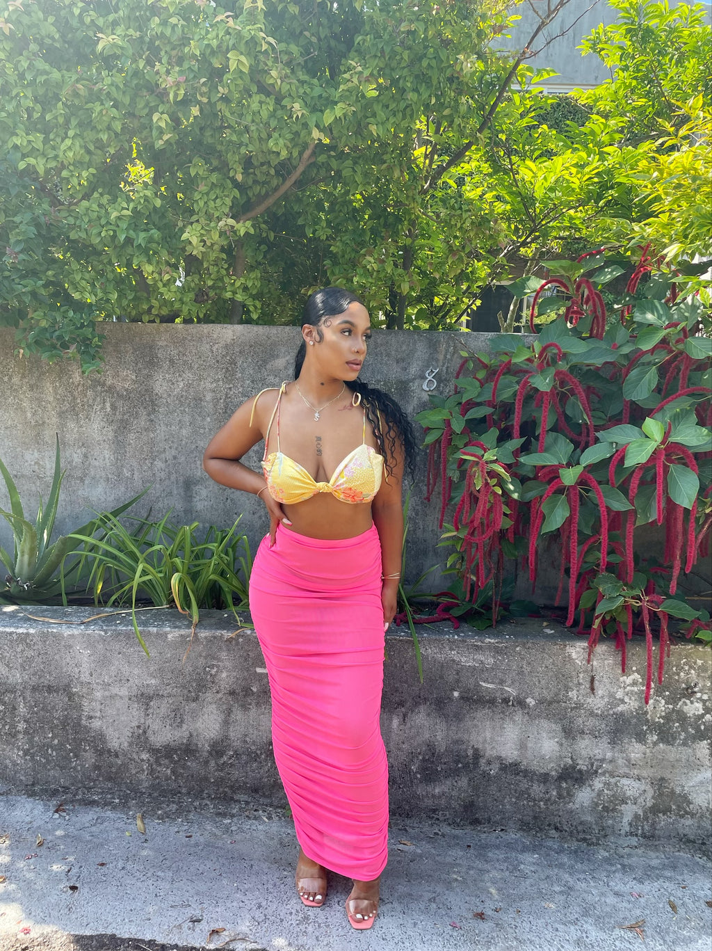 Tropical Skirt (Pink)